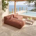 Modulare Gartenmöbel für 2 Personen bestehend aus 1 Sessel und 1 Chaiselongue - Lifestyle