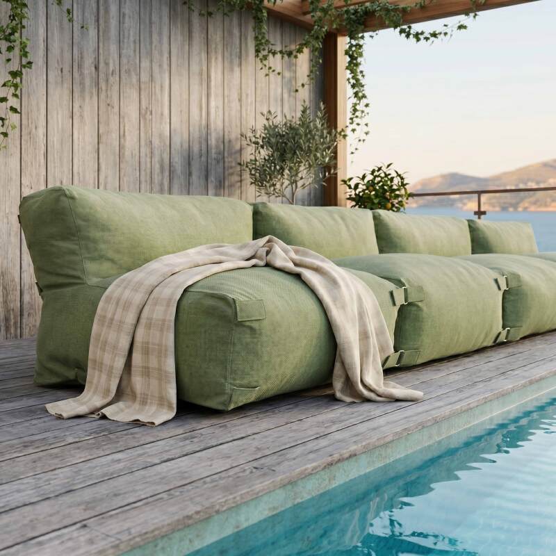 Modulare Gartenmöbel für 4 Personen bestehend aus 4 Stühlen (2/7)