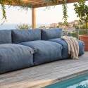 Modulare Gartenmöbel für 4 Personen bestehend aus 4 Stühlen