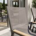 Gartenstühle aus Aluminium und Textilene mit Armlehnen - 2er-Set