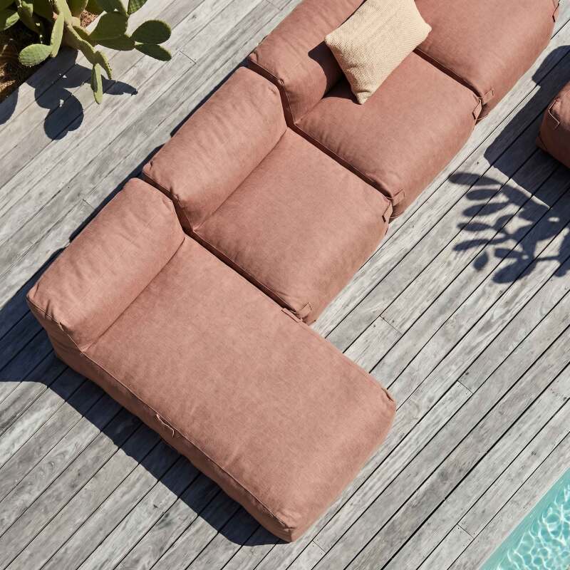 Modulare Gartenmöbel für 6 Personen bestehend aus 5 Sesseln und 1 Chaiselongue (2/7)