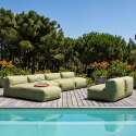 Modulare Gartenmöbel für 6 Personen bestehend aus 5 Sesseln und 1 Chaiselongue