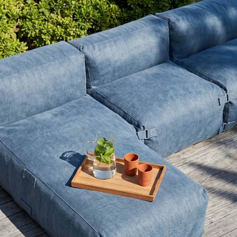 Modulare Gartenmöbel für 5 Personen bestehend aus 4 Sesseln und 1 Chaiselongue (2/7)