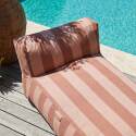 Chaiselongue im gestreiften Design für ein modulares Outdoor-Sofa