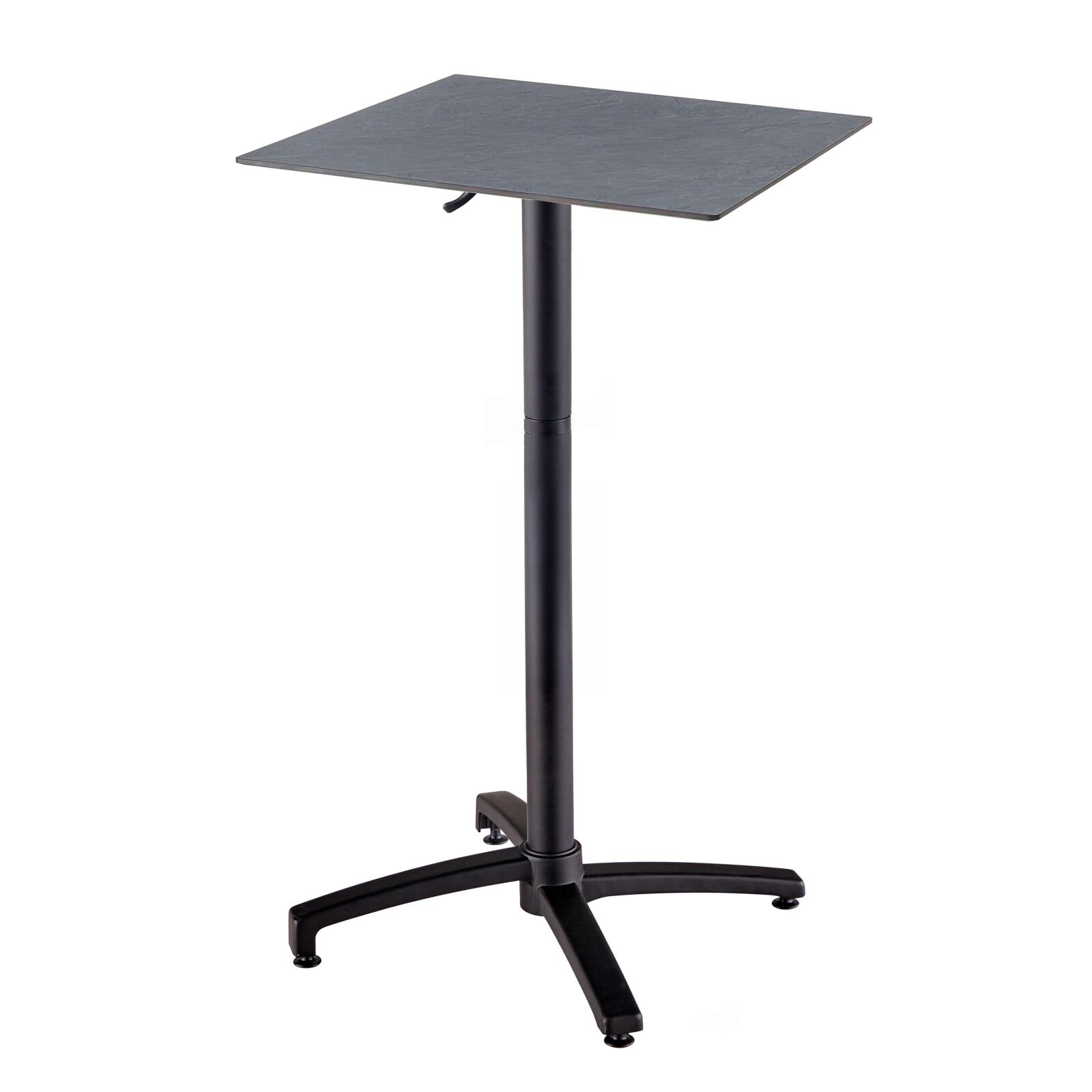 Garten-Hochtisch aus HPL und Aluminium 60x60x108 cm