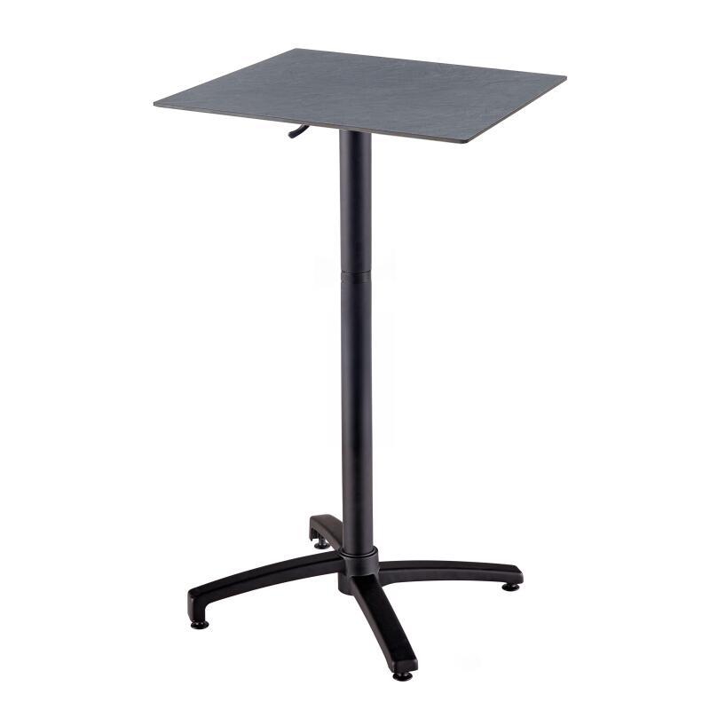Garten-Hochtisch aus HPL und Aluminium 60x60x108 cm