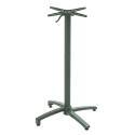 Garten-Hochtisch aus Aluminium 60x60x108 cm