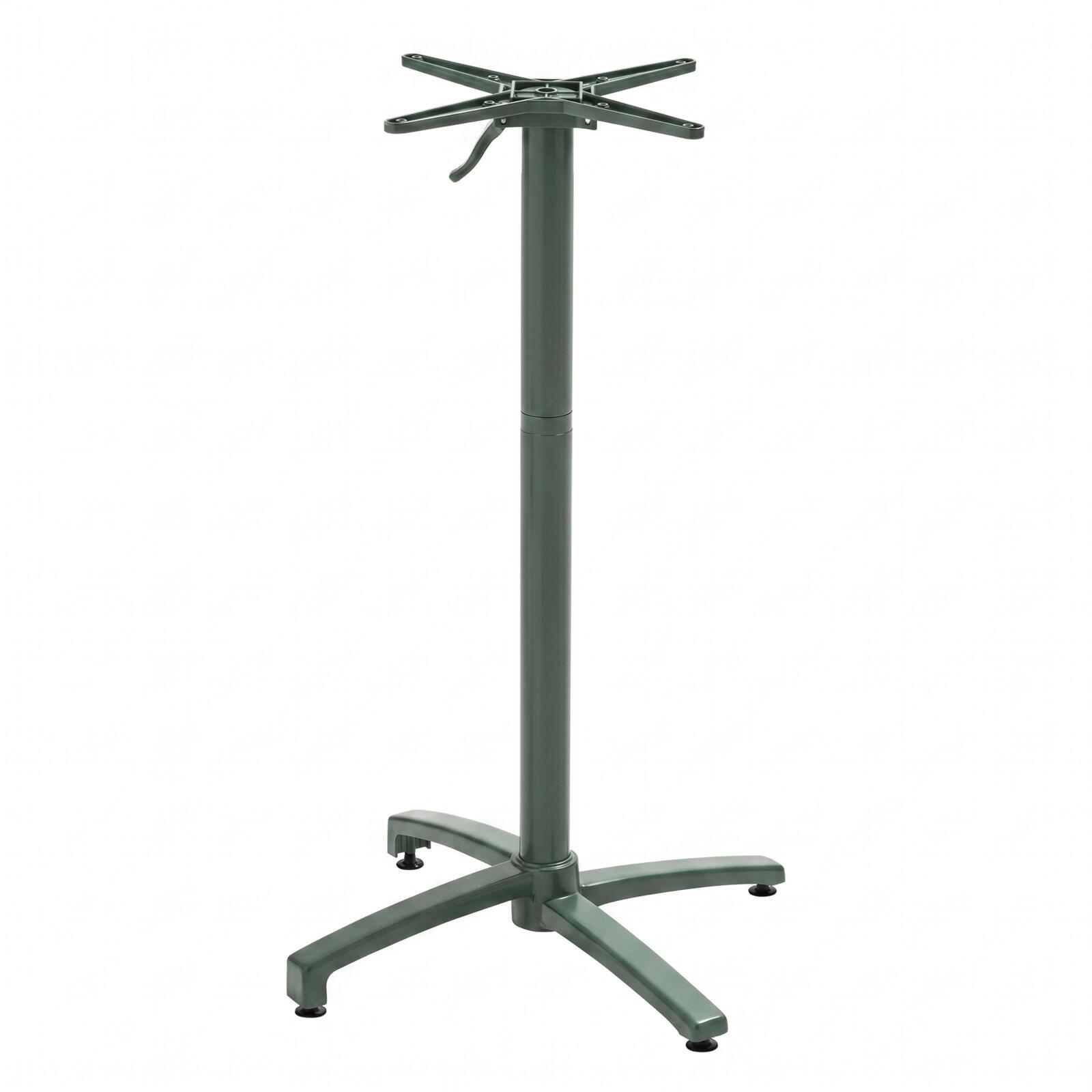 Garten-Hochtisch aus Aluminium 60x60x108 cm