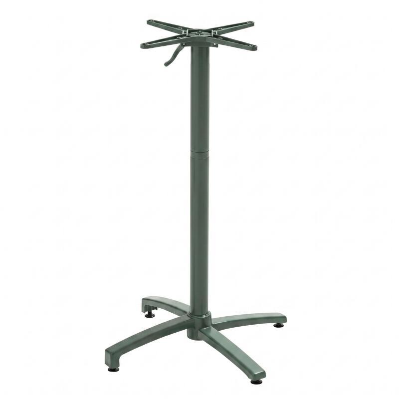 Garten-Hochtisch aus Aluminium 60x60x108 cm (5/7)