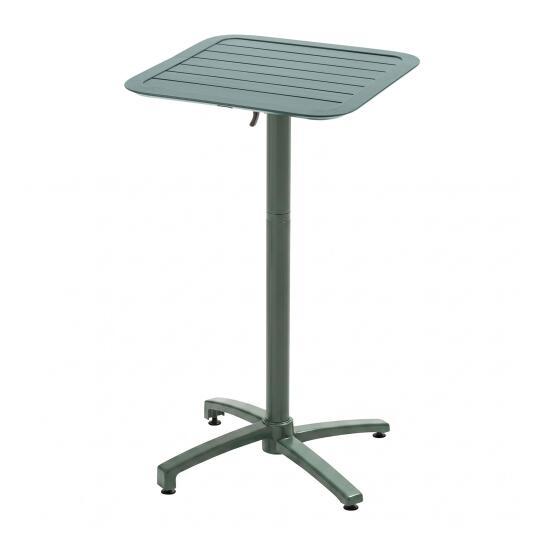 Garten-Hochtisch aus Aluminium 60x60x108 cm | Oviala