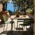 Gartentisch Holzoptik aus Metall und Polywood, 6 Personen, 160x90 cm