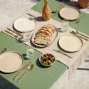 Gartentisch aus thermolackiertem Stahl, 6 Personen, 120x70 cm
