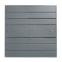 Quadratische Tischplatte aus schwarzem Aluminium 70x70 cm