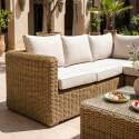 Gartenlounge-Set Ecksofa aus geflochtenem Harz für 5 Sitzen Modulare mit 1 Couchtisch