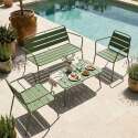 Gartensessel niedrig aus Metall