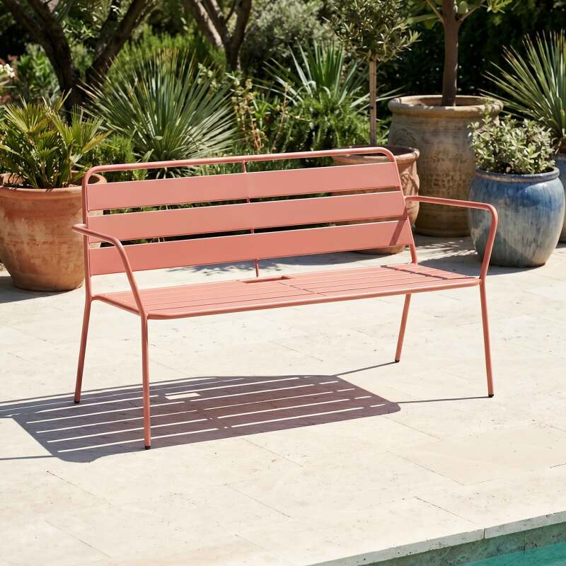 Gartensofa aus Metall