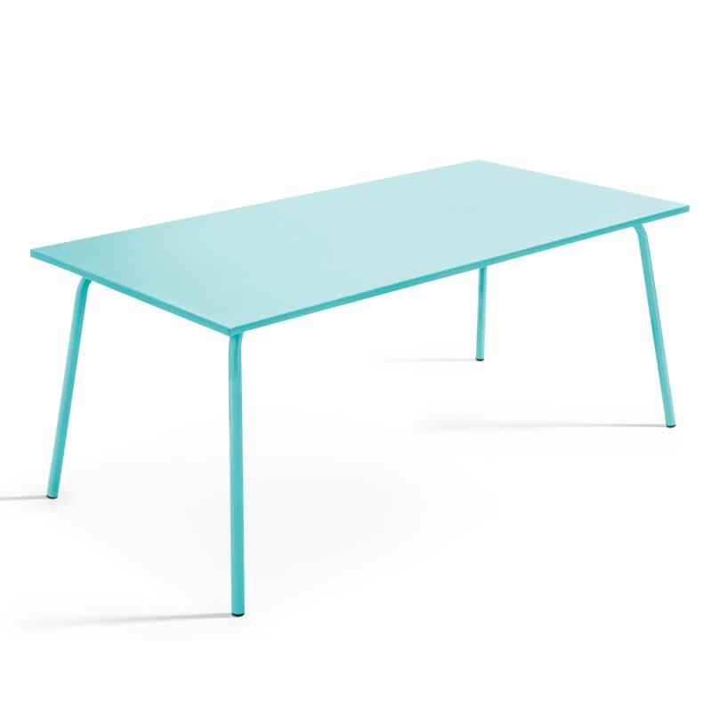 Gartentisch (180 x 90 x 72 cm) im Design aus Metall 