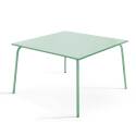 Gartentisch Quadratisch aus Metall, 8 Personen, 120x120 cm
