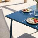 Gartentisch Quadratisch aus Metall, 8 Personen, 120x120 cm