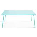 Gartentisch (180 x 90 x 72 cm) im Design aus Metall 