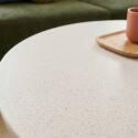 Couchtisch Runde glatte Betonoptik, Ø60x40 cm