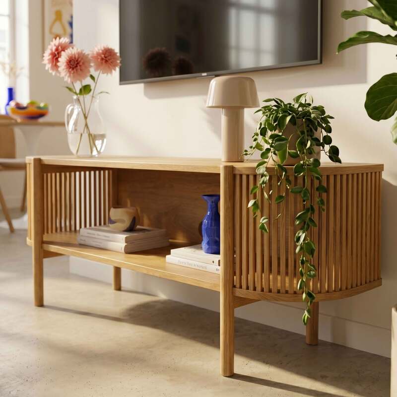 Lowboard in Holzoptik, 160 cm, Boho-Stil (2/8)