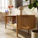 Lowboard in Holzoptik, 160 cm, Boho-Stil