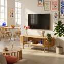 Lowboard in Holzoptik, 160 cm, Boho-Stil