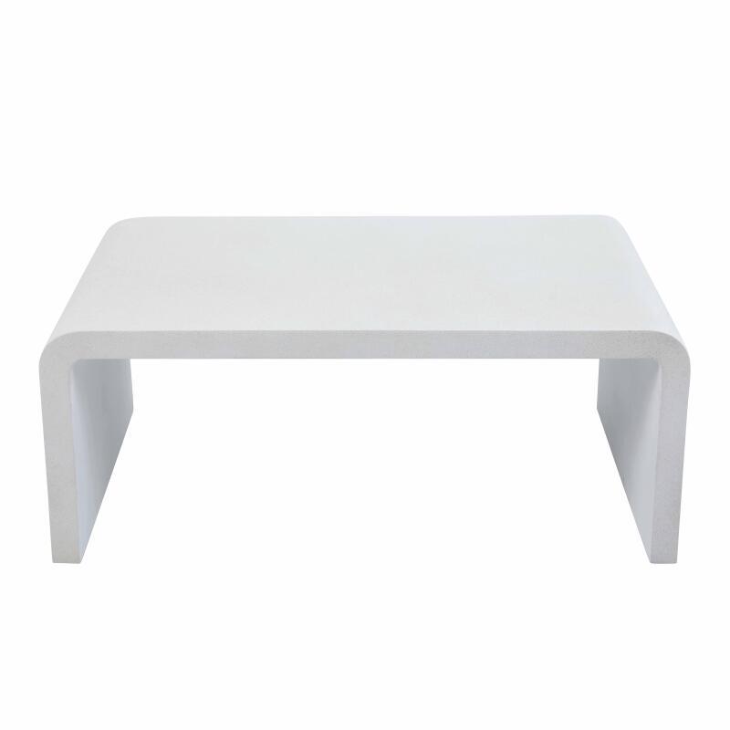 Couchtisch Rechteckig glatte Betonoptik, 100x60x40 cm