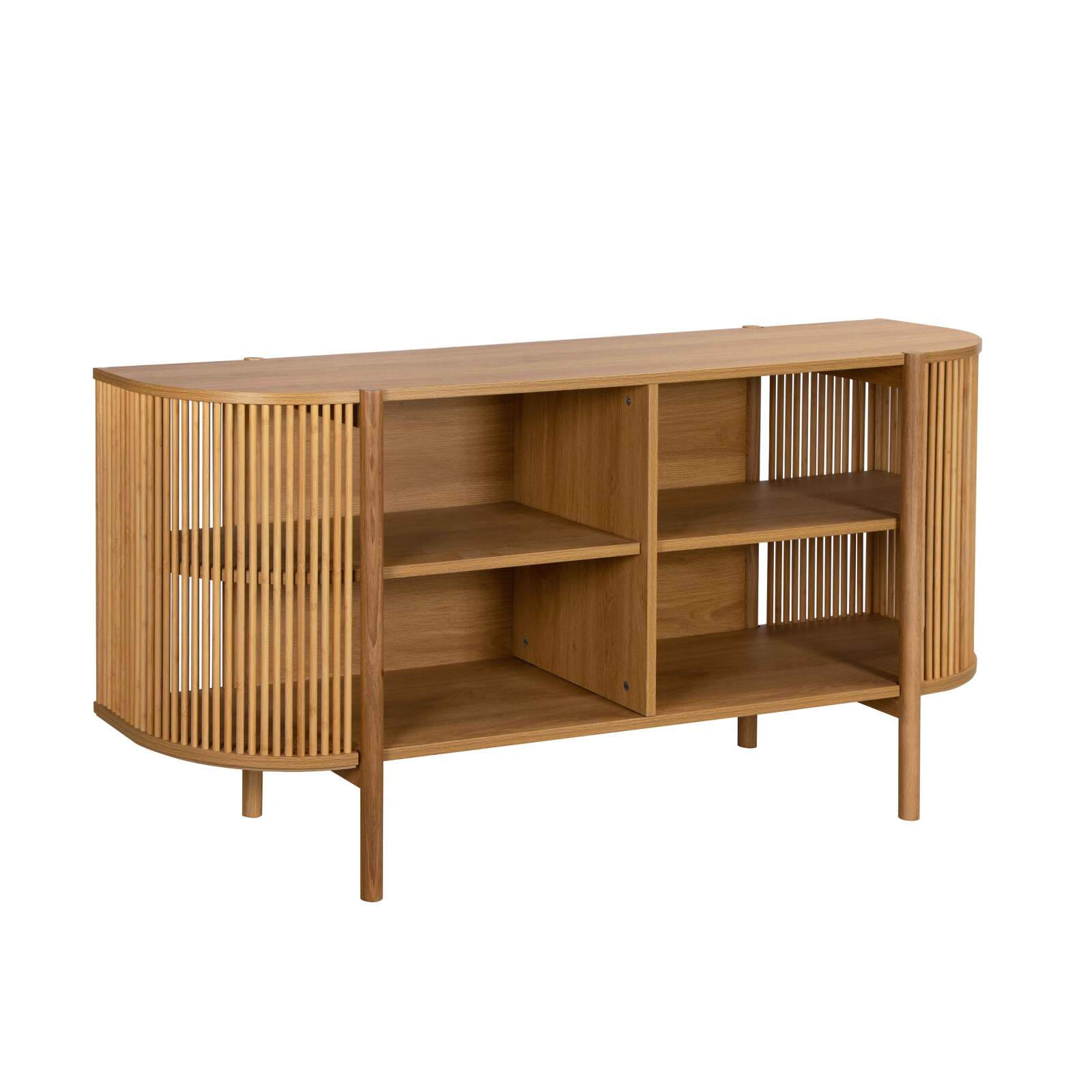 Sideboard offen in Holzoptik, 160 cm, Boho-Stil