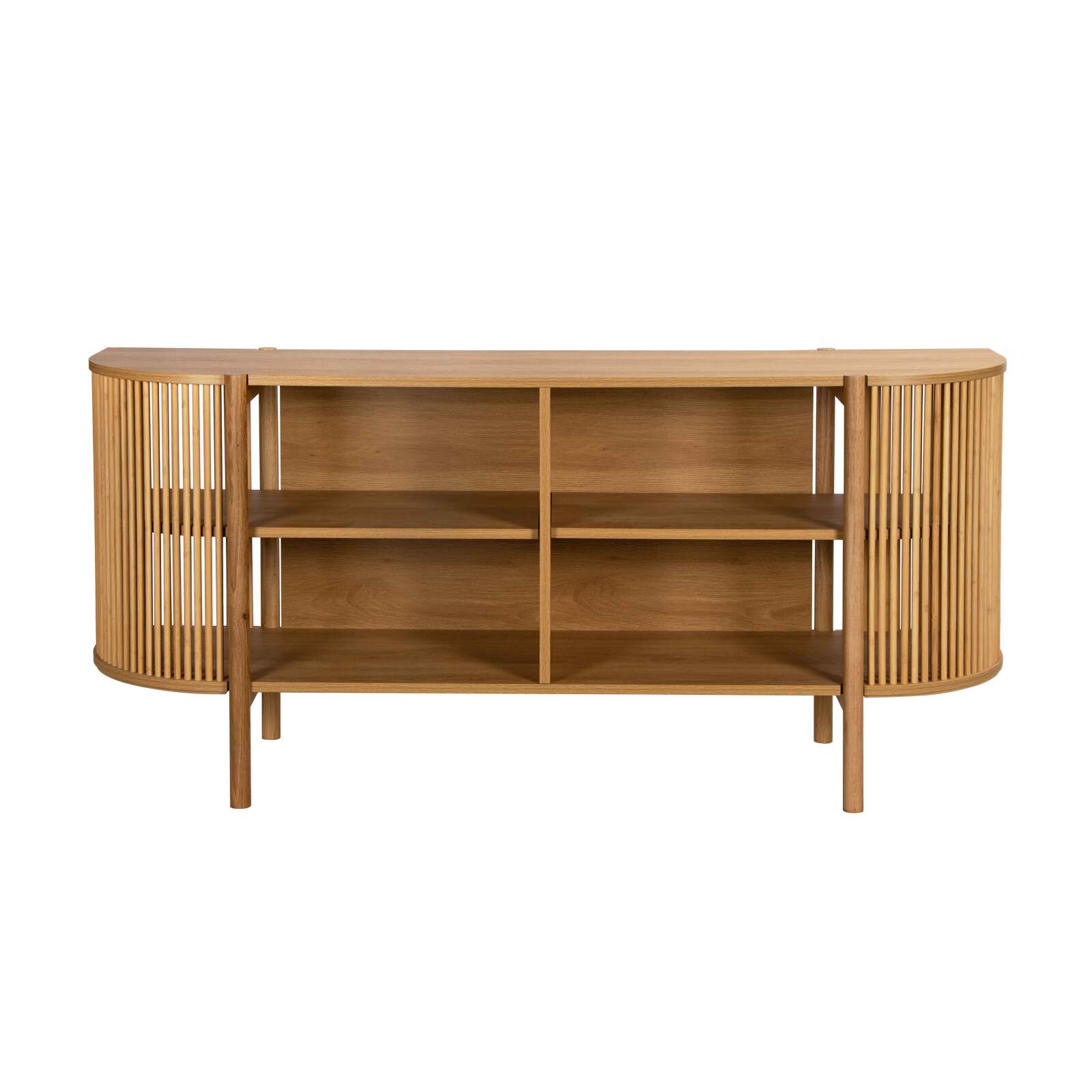 Sideboard offen in Holzoptik, 160 cm, Boho-Stil