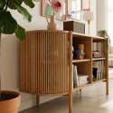 Sideboard offen in Holzoptik, 160 cm, Boho-Stil