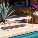 Gartenbank aus thermolackiertem Stahl