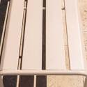 Gartenbank aus thermolackiertem Stahl