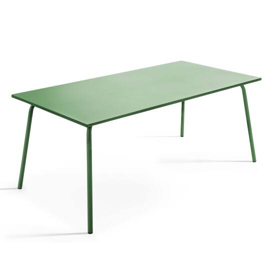 Gartentisch (180 x 90 x 72 cm) im Design aus Metall