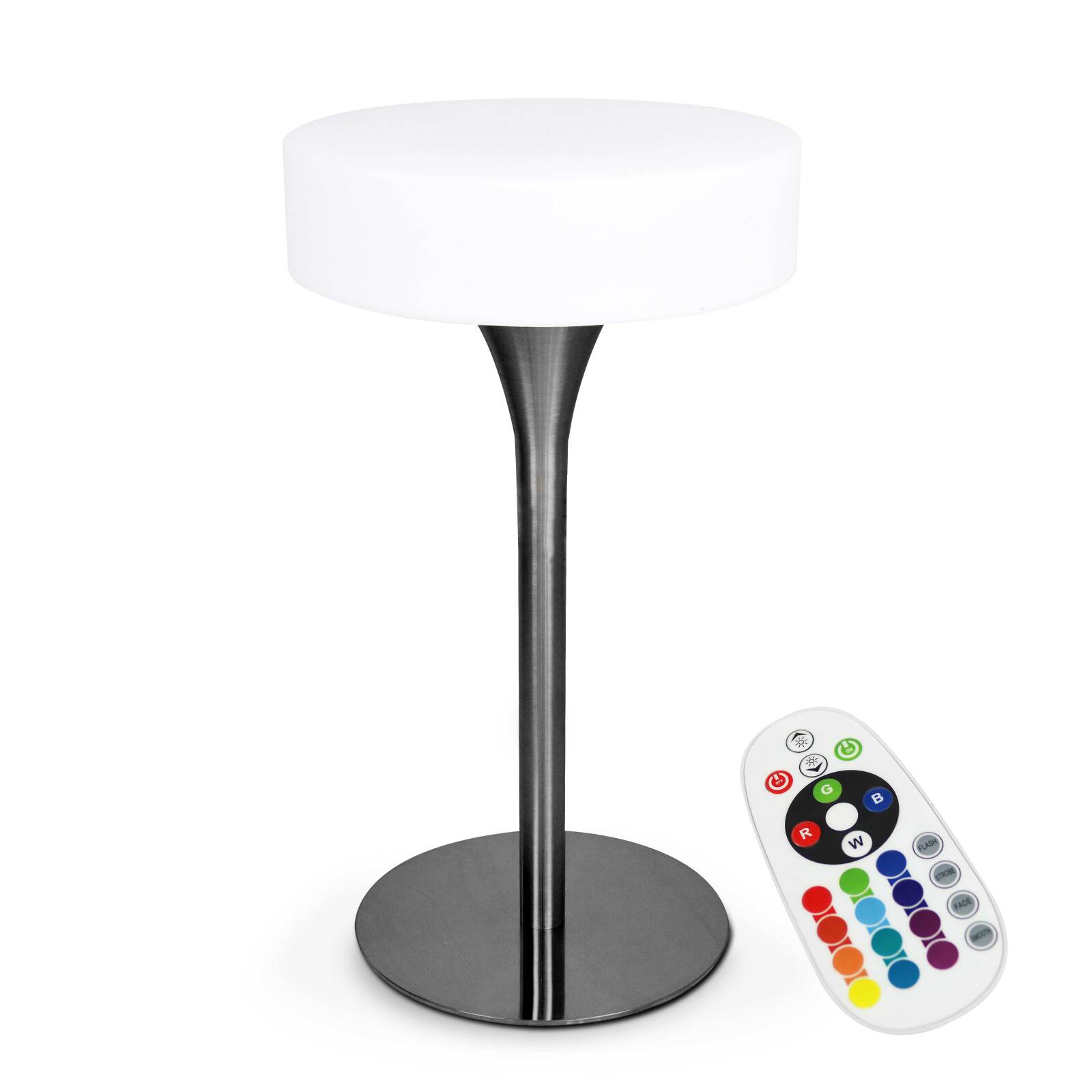 Wiederaufladbarer, leuchtender LED-Stehimbiss (⌀60cm x 106) Wiederaufladbarer, leuchtender LED-Stehimbiss (⌀60cm x 106)