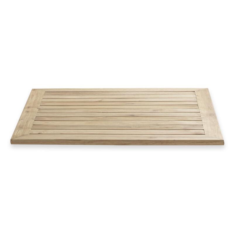 Quadratisches Holzplateau für Terrassentisch 70 x 70 cm