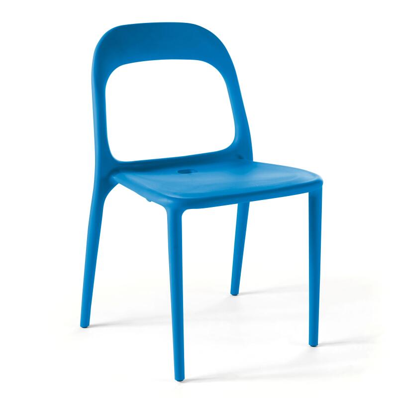 Set von 4 stapelbaren Gartenstühlen aus Kunststoff 