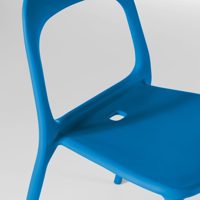 Set von 4 stapelbaren Gartenstühlen aus Kunststoff  (5/7)