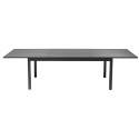 Rechteckiger, ausziehbarer Gartentisch (200/300 x 97 x 75 cm) aus Aluminium und Verbundholz 