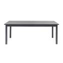 Rechteckiger, ausziehbarer Gartentisch (200/300 x 97 x 75 cm) aus Aluminium und Verbundholz 