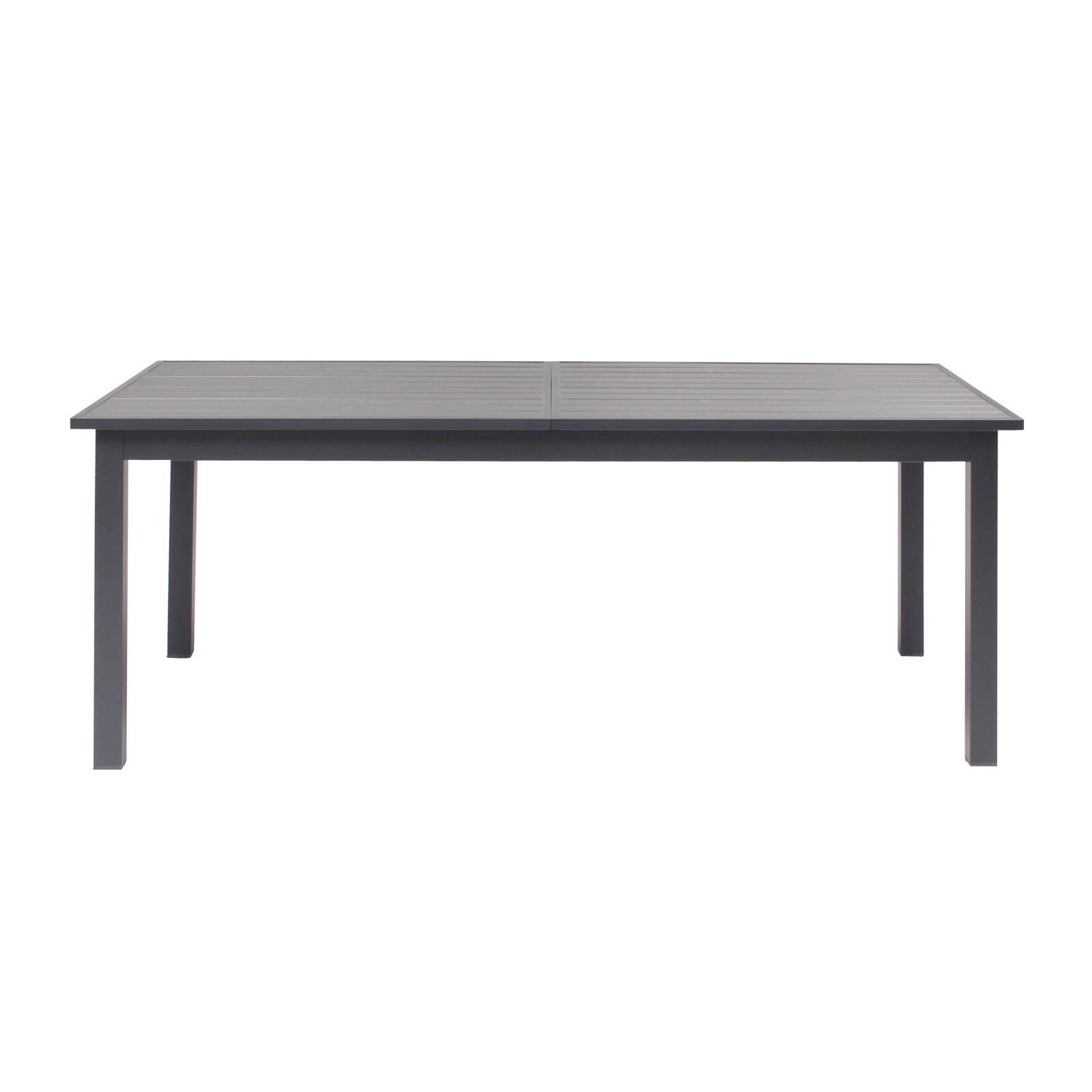 Rechteckiger, ausziehbarer Gartentisch (200/300 x 97 x 75 cm) aus Aluminium und Verbundholz 