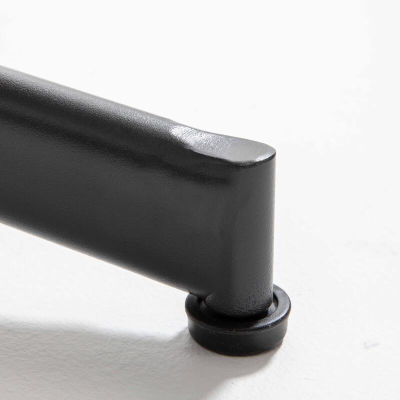 Bistrot-Gartentisch mit rundem Keramikholzeffekt-Platte (ø60 x 72 cm)