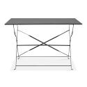 Klappbarer Bistrot-Gartentisch aus Metall (110 x 70 x 71 cm)