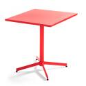 Quadratischer Gartentisch mit klappbarer Tischplatte, 70 x 70 x 72 cm