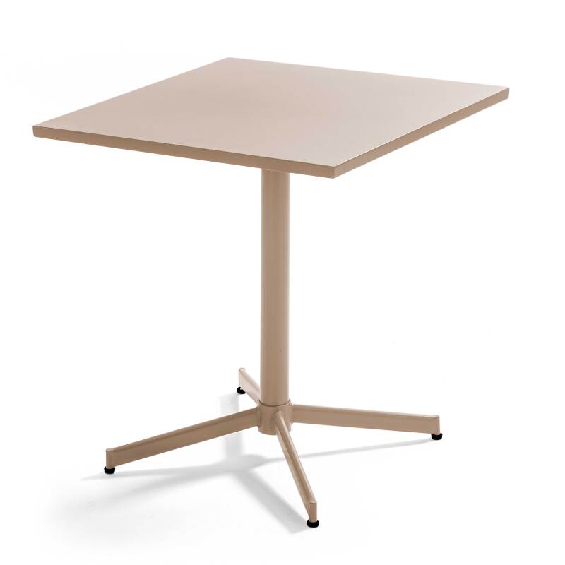 Quadratischer Gartentisch mit klappbarer Tischplatte, 70 x 70 x 72 cm
