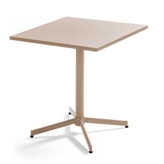 Quadratischer Gartentisch mit klappbarer Tischplatte, 70 x 70 x 72 cm