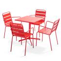 Quadratischer Gartentisch mit klappbarer Tischplatte, 70 x 70 x 72 cm