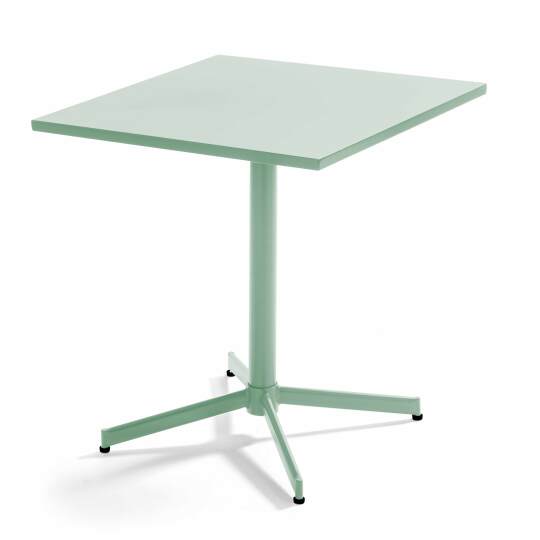 Quadratischer Gartentisch mit klappbarer Tischplatte, 70 x 70 x 72 cm