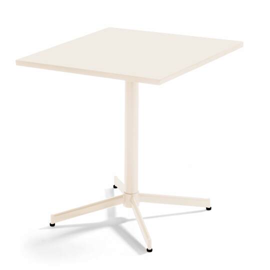 Quadratischer Gartentisch mit klappbarer Tischplatte, 70 x 70 x 72 cm